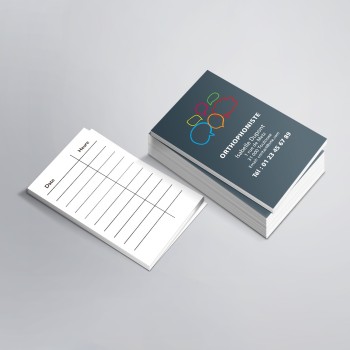 Cartes de rendez-vous imprimées pour Orthophonistes