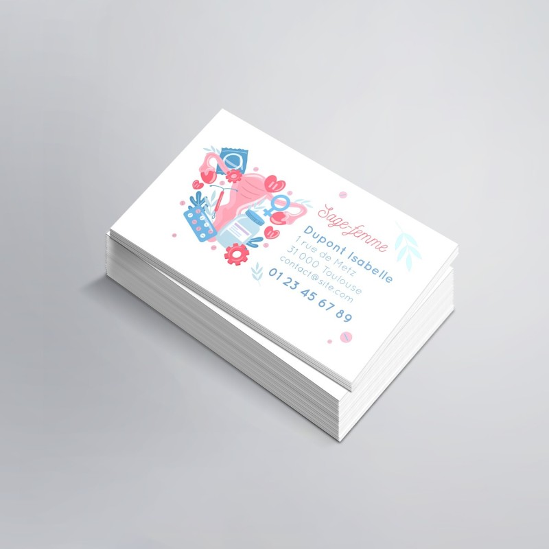 Carte de visite pour les sages femmes