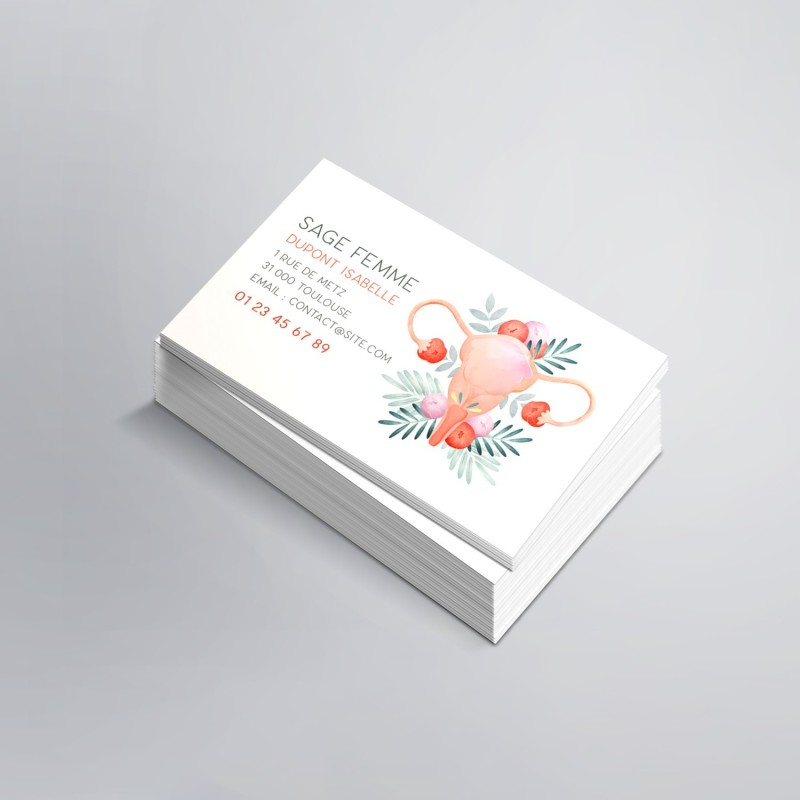 Carte de visite pour les sages femmes