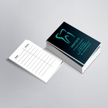 Carte de RDV simples n°7 pour Dentiste