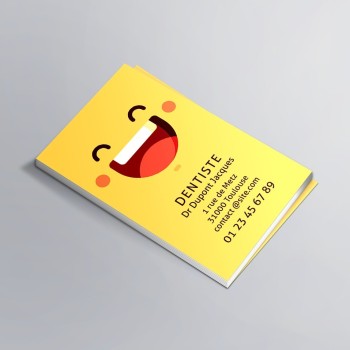 Carte visite pour chirurgien dentiste