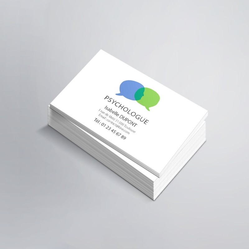 Carte de visite pour psychologue