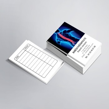 Cartes de Rendez-vous kinésithérapeute imprimées