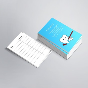 Cartes de rendez-vous imprimées pour Dentistes