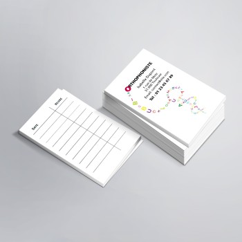 Cartes de rendez-vous imprimées pour Orthophonistes