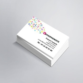 Cartes visite Orthophoniste