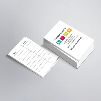 Cartes de rendez-vous imprimées pour Orthophonistes