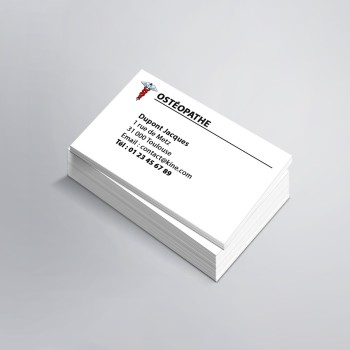 Les cartes de visite Ostéopathes