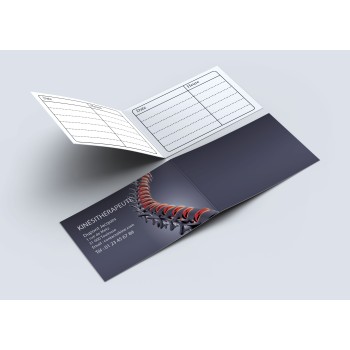 Création de cartes de RDV doubles kinésithérapeutes