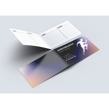 Cartes de rendez-vous double pour  Kinésithérapeutes 29