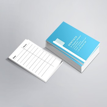 Carte de RDV simples n°9 pour Dentiste