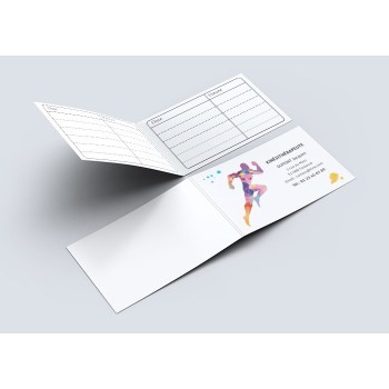 Création de cartes de RDV doubles kinésithérapeutes