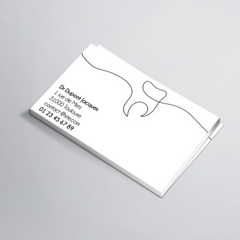 Carte visite pour chirurgien dentiste