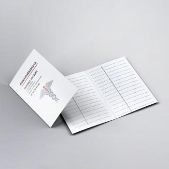 Création de cartes de RDV doubles kinésithérapeutes