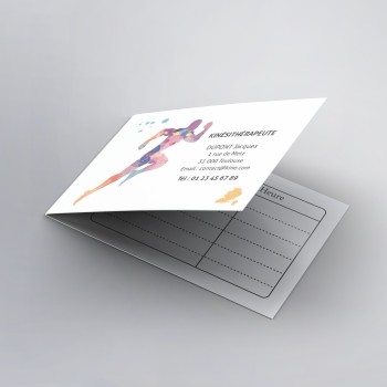 Création de cartes de RDV doubles kinésithérapeutes