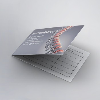 Création de cartes de RDV doubles kinésithérapeutes