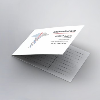 Création de cartes de RDV doubles kinésithérapeutes