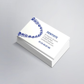Carte visite pour chirurgien dentiste