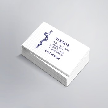 Carte visite pour chirurgien dentiste