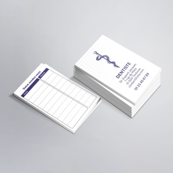 Carte de rendez vous simple pour Dentistes