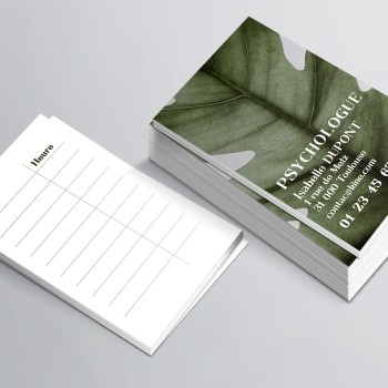 Cartes de RDV simples n°2 pour Psychologue