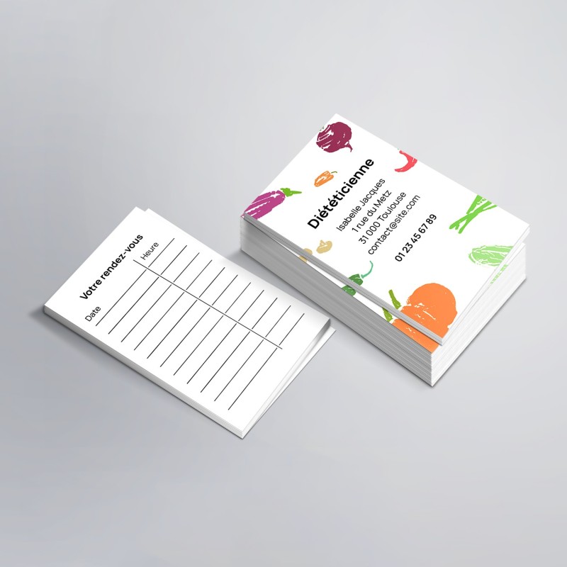 Cartes de RDV simples n°8 pour Psychologue