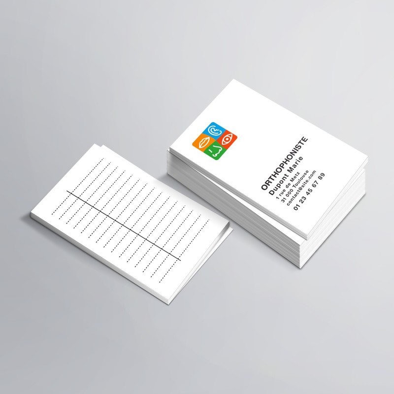 Carte de rendez-vous pour les orthophonistes n°8