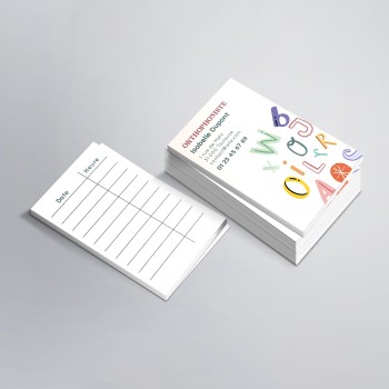 Carte de rendez-vous pour les orthophonistes n°8