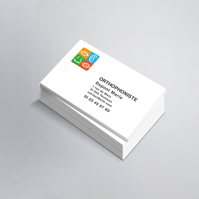 Cartes visite Orthophoniste N°8