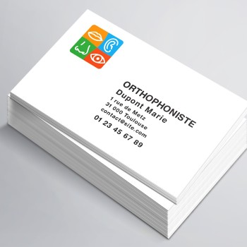 Cartes visite Orthophoniste N°8