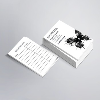 Cartes de RDV simples n°8 pour Psychologue