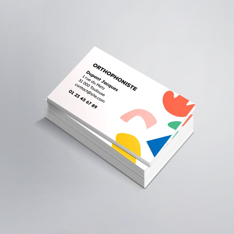 Cartes visite Orthophoniste N°9