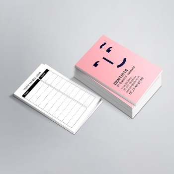 Carte de rendez vous simple pour Dentistes