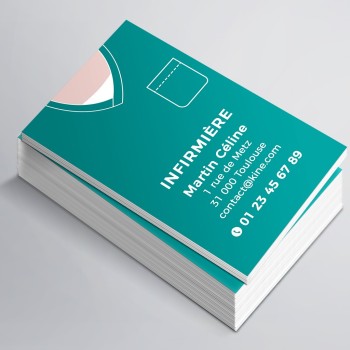Cartes de visite Infirmiere visuel 5
