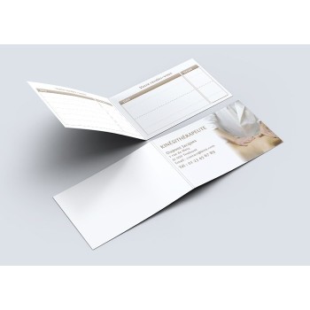 Carte Rendez-vous double de kinésithérapeutes