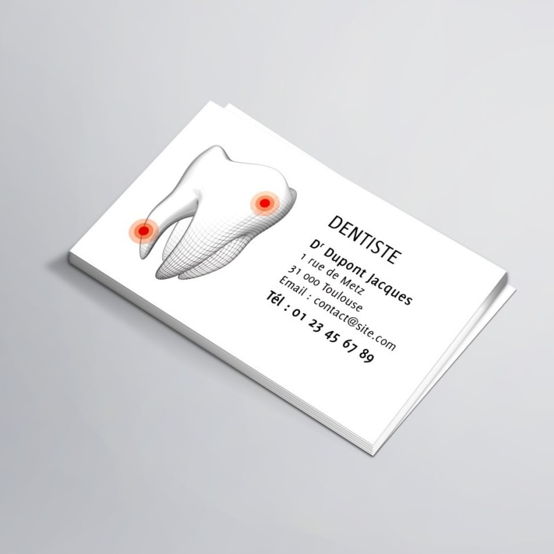 Cartes de visite pour Dentistes
