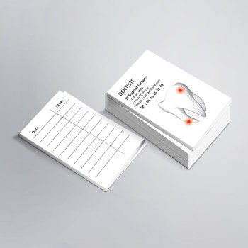 Cartes de RDV imprimées pour Dentistes