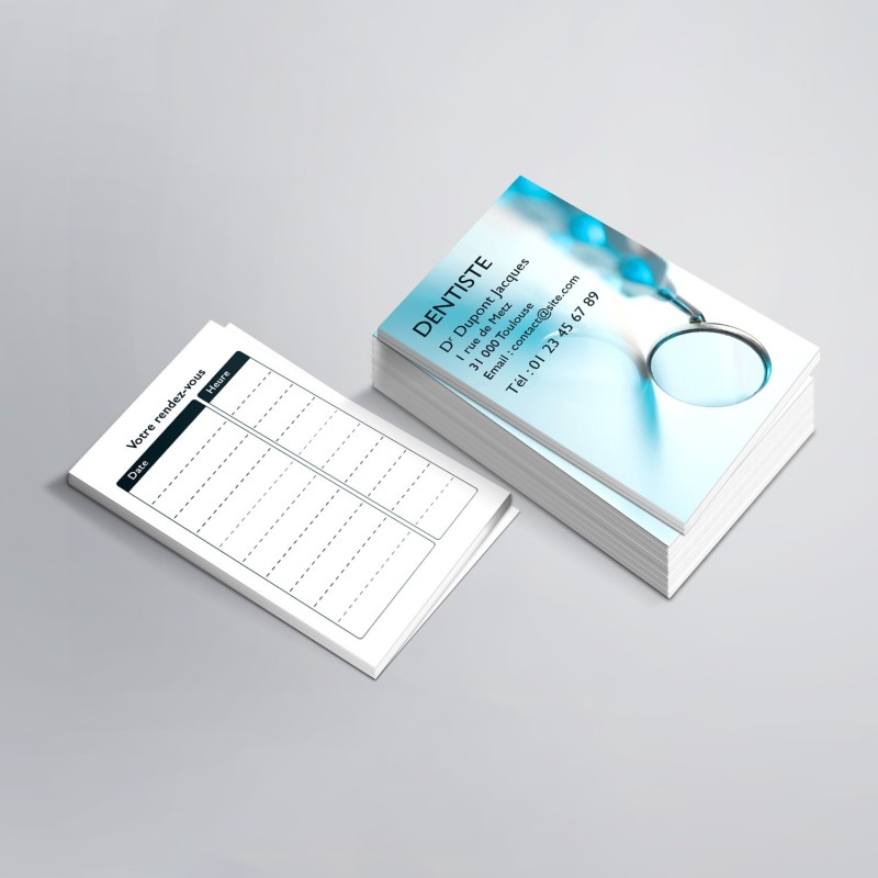 Carte de rendez-vous Dentiste