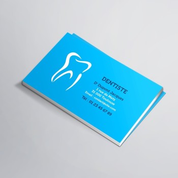 Carte visite pour chirurgien dentiste