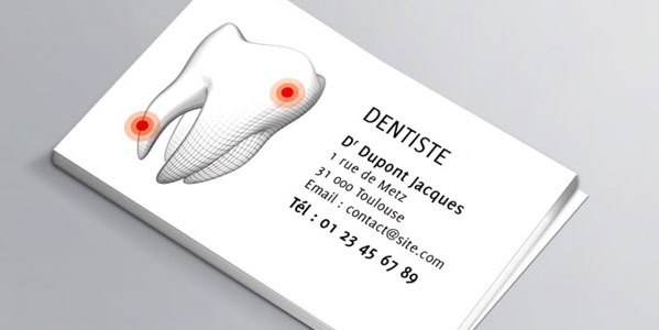 Carte de visite dentiste