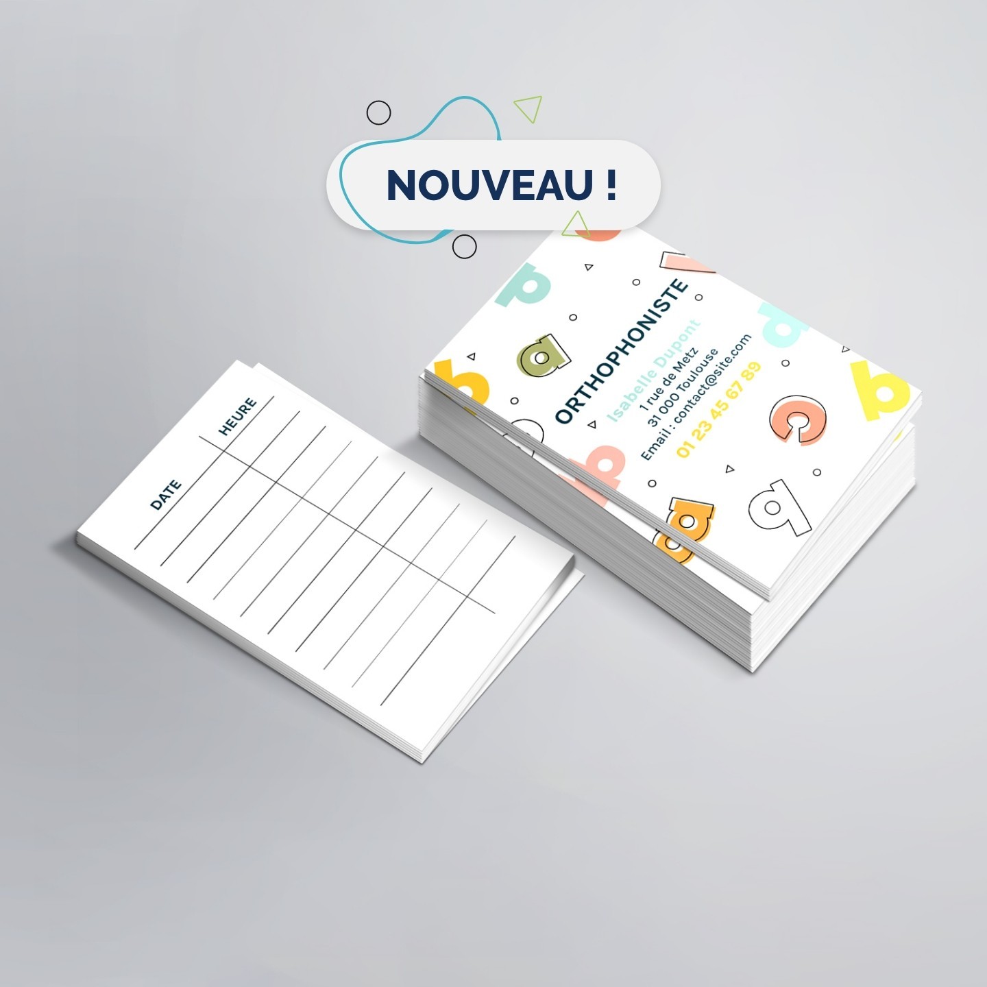 Carte RDV Orthophoniste